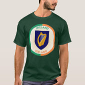 Het wapen van de Republiek Ierland - Circle Shape T-shirt (Voorkant)