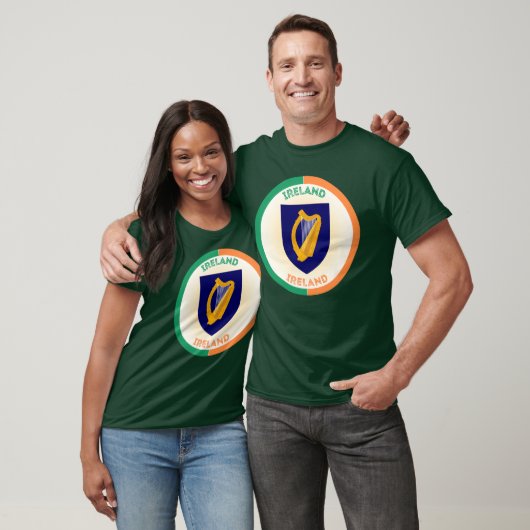 Het wapen van de Republiek Ierland - Circle Shape T-shirt (Unisex)