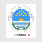 Het wapen van de staat Haïti (1807-1811) Sticker (Vel)