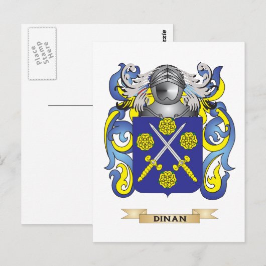 Het wapen van Dinan Briefkaart (Voorkant / Achterkant)