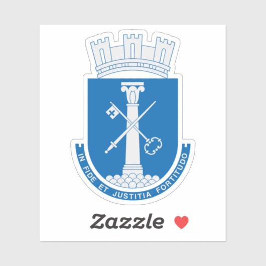 Het wapen van Drammen Sticker (Vel)