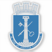 Het wapen van Drammen Sticker (Voorkant)