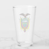 Het wapen van Ecuador Glass Glas (Achterkant)