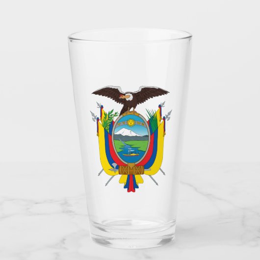 Het wapen van Ecuador Glass Glas (Voorkant)