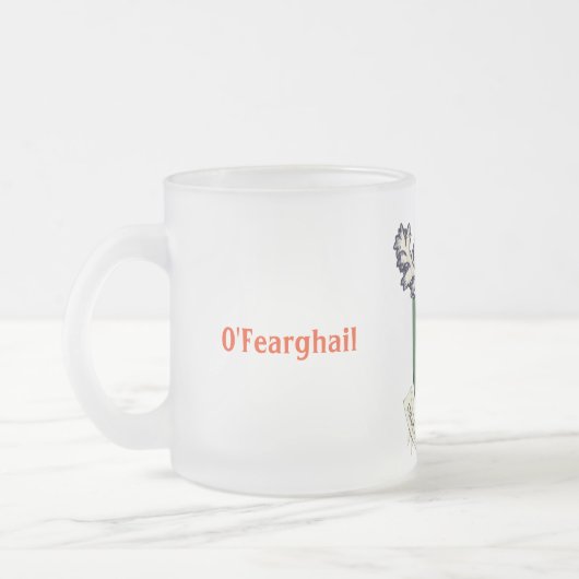 Het wapen van Farrell Clan van Ierland Matglas Koffiemok (Links)