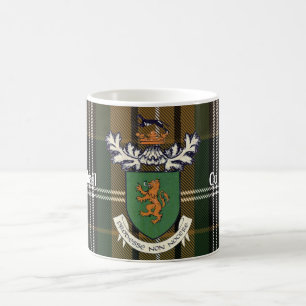 Het wapen van Farrell Clan van Ierland & tartan Koffiemok