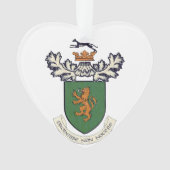 Het wapen van Farrell Clan van Ierland & tartan Ornament (voorkant)