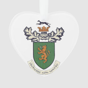 Het wapen van Farrell Clan van Ierland & tartan Ornament
