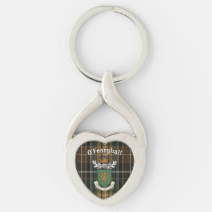 Het wapen van Farrell Clan van Ierland & tartan Sleutelhanger