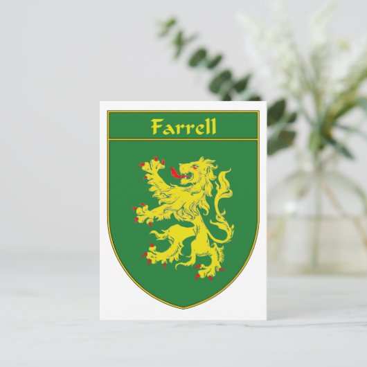 Het wapen van Farrell/Family Crest Briefkaart (Staand voorkant)