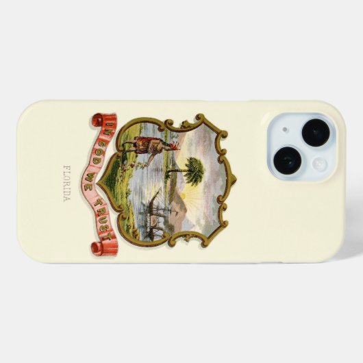 Het wapen van Florida (1876) Case-Mate iPhone Case (Achterkant (horizontaal))