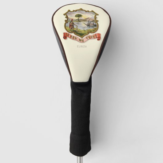Het wapen van Florida (1876) Golfheadcover (Voorkant)
