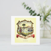 Het wapen van Florida (1876) Kaart (Staand voorkant)