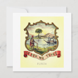 Het wapen van Florida (1876) Kaart
