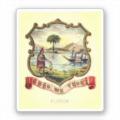 Het wapen van Florida (1876) Sticker (Voorkant)