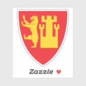 Het wapen van Fredrikstad Sticker (Vel)