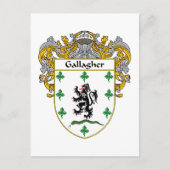 Het wapen van Gallagher (gemanteld) Briefkaart (Voorkant)