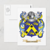 Het wapen van Giacomuzzi (familiewapen) Briefkaart (Voorkant / Achterkant)