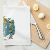 Het wapen van Gibson en het oude Tartan Theedoek (Quarter Fold)