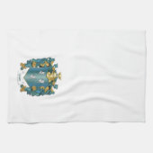 Het wapen van Gibson en het oude Tartan Theedoek (Horizontaal)