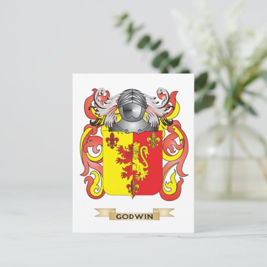 Het wapen van Godwin (familiewapen) Briefkaart (Staand voorkant)