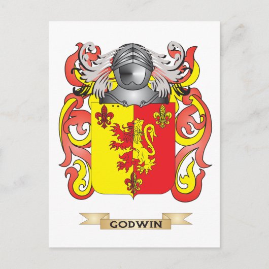 Het wapen van Godwin (familiewapen) Briefkaart (Voorkant)
