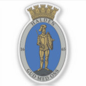 Het wapen van Halden Sticker (Voorkant)