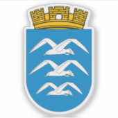 Het wapen van Haugesund Sticker (Voorkant)