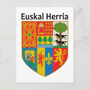 het wapen van het Baskenland (Euskal Herria), Briefkaart