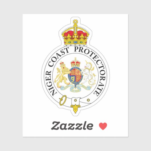 Het wapen van het Niger Coast Protectorate Sticker (Vel)