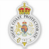 Het wapen van het Niger Coast Protectorate Sticker (Voorkant)