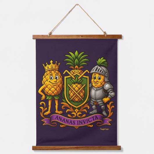 Het wapen van het Pineapple Empire Hangend Wandkleed (Voorkant)
