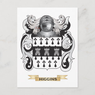 Het wapen van Higgins (familiewapen) Briefkaart