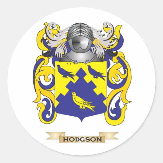Het wapen van Hodgson (familiewapen) Ronde Sticker (Voorkant)