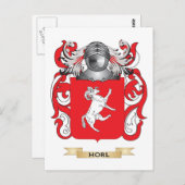 Het wapen van Horl (familiewapen) Briefkaart (Voorkant / Achterkant)