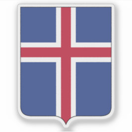 Het wapen van IJsland (alleen wapenschild) Sticker