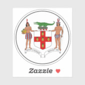 Het wapen van Jamaica (1906-1957) Sticker (Vel)
