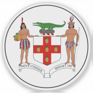 Het wapen van Jamaica (1906-1957) Sticker