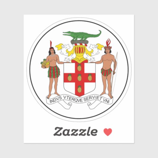 Het wapen van Jamaica (1957-1962) Sticker (Vel)