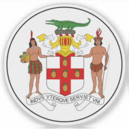 Het wapen van Jamaica (1957-1962) Sticker