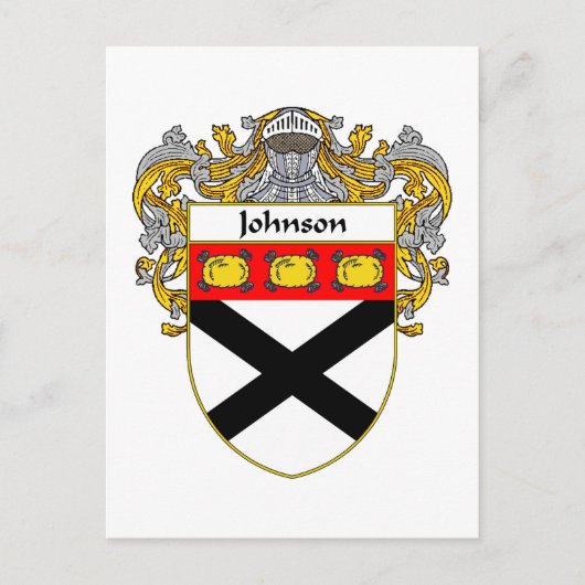Het wapen van Johnson (gemanteld) Briefkaart (Voorkant)