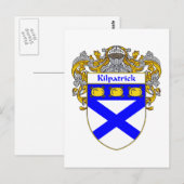 Het wapen van Kilpatrick (gemanteld) Briefkaart (Voorkant / Achterkant)