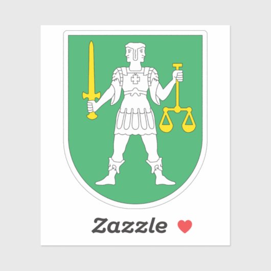 Het wapen van Kongsberg Sticker (Vel)