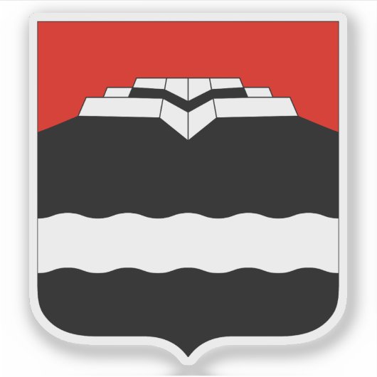 Het wapen van Kongsvinger Sticker (Voorkant)