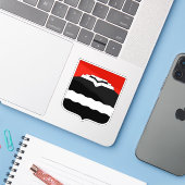 Het wapen van Kongsvinger Sticker (Laptop met iPhone)