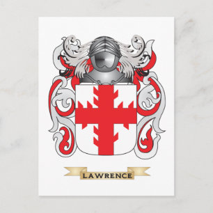 Het wapen van Lawrence (Family Crest) Briefkaart