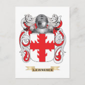 Het wapen van Lawrence (Family Crest) Briefkaart (Voorkant)