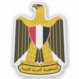 Het wapen van Libië (1969-1972) Sticker