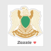 Het wapen van Libië (1977-2011) Sticker (Vel)