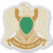 Het wapen van Libië (1977-2011) Sticker (Voorkant)